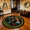 Seven-Star Round Cushion - Black