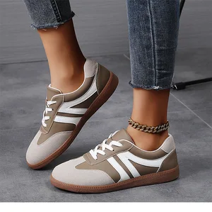 New Fashion Trend Women's Casual Shoes College Style Soft Comfortable Flat Shoes Outdoor Sports Sneakers for Women and Ladies