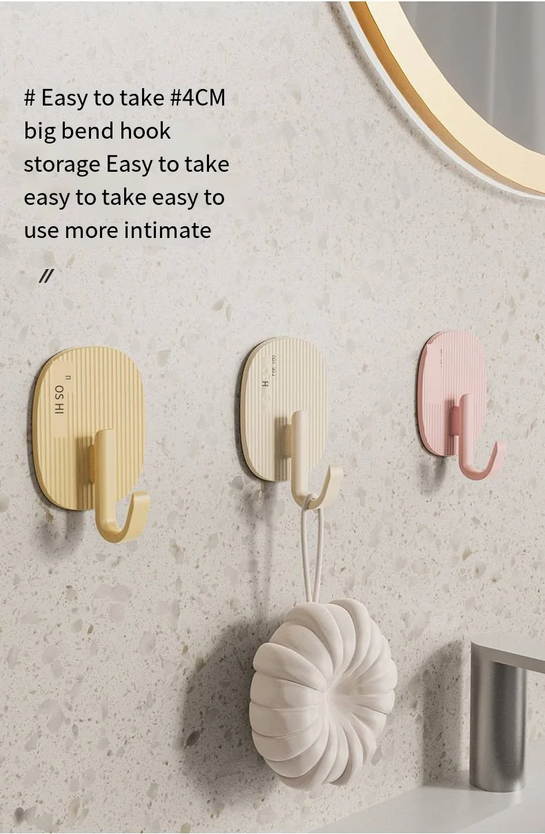 Non-punch novelty hooks adhesive strong load bearing door behind sticky novelty hooks Kitchen bathroom wall wall traceless backpack hanging shelf supplier