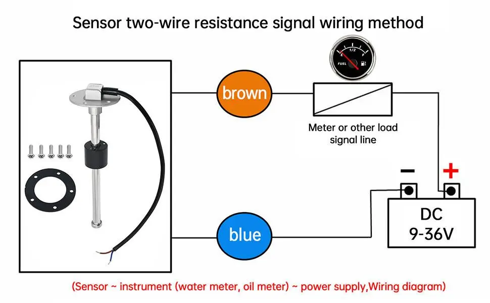 Marine Rv Fuel Water Tank Sensor Sender Unit 5 Inch 24033 Ohm 316