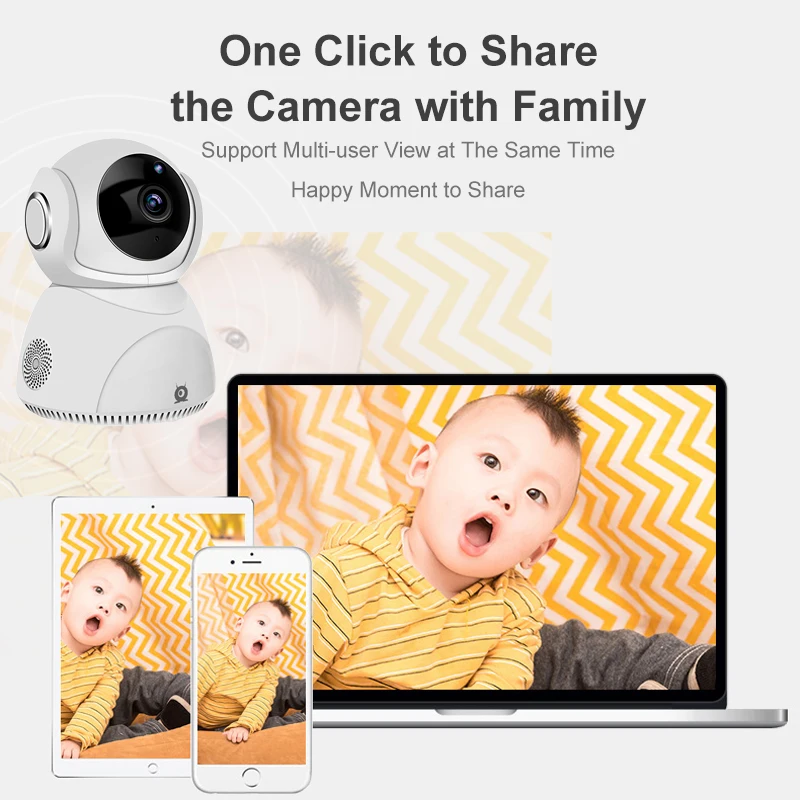 3MP Q8 Auto Tracking Two Way Audio Indoor WiFi Surveillance Network Camera V380 Pro Wireless Security WiFi IP PTZ Camera