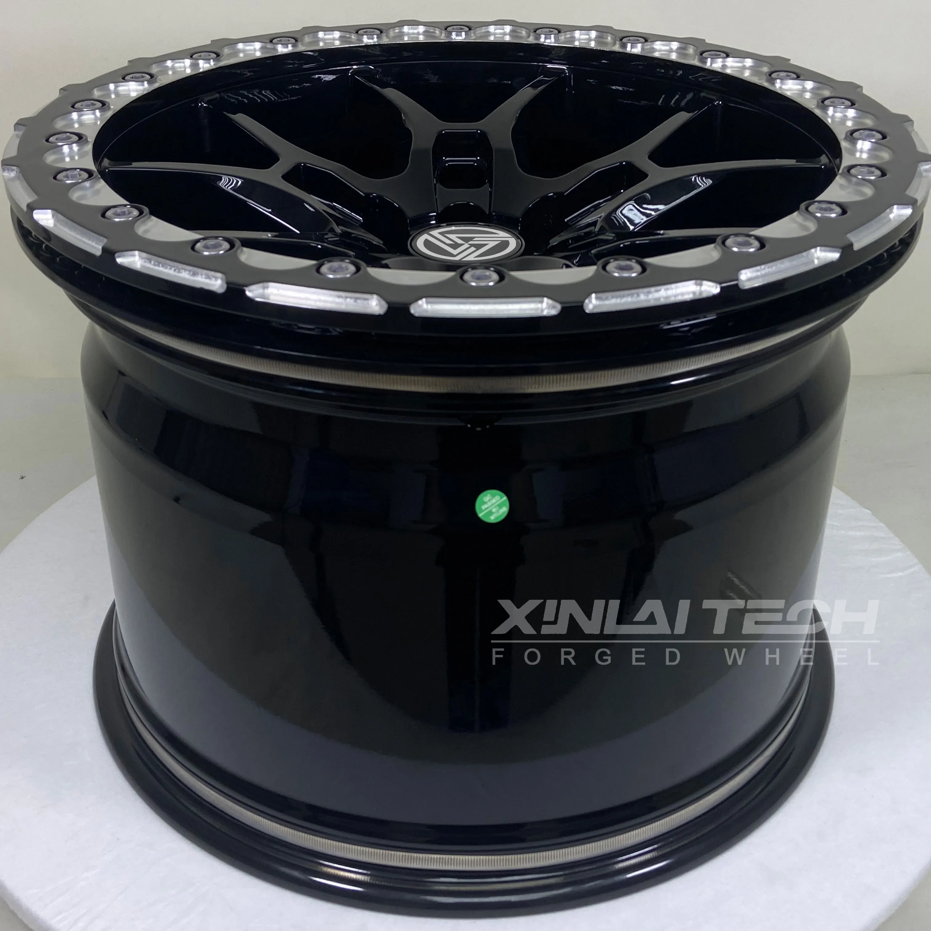 XL Black Beadlock Custom Forged Wheels 1 Piece Monoblock Deep Dish Deep Concave 6061-t6 Aluminium Alloy off Road Wheels - Image 3