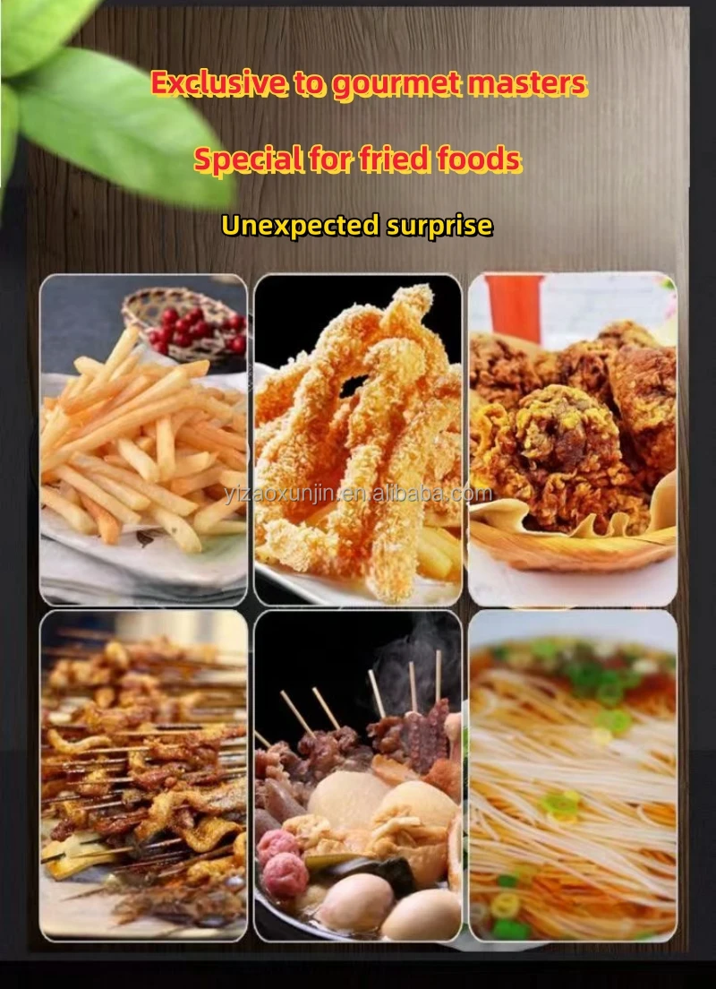 New 20l + 20l Doubletank Desktop Fryer Oil Tank Industrial Gas