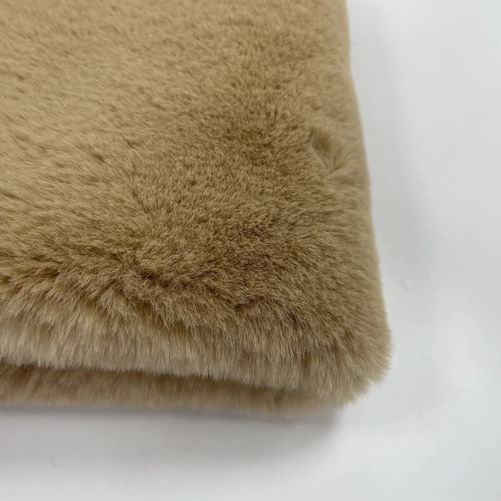 Оптовая продажа, 100% полиэстер, длинная ворсовая ткань из искусственного меха, искусственный мех кролика