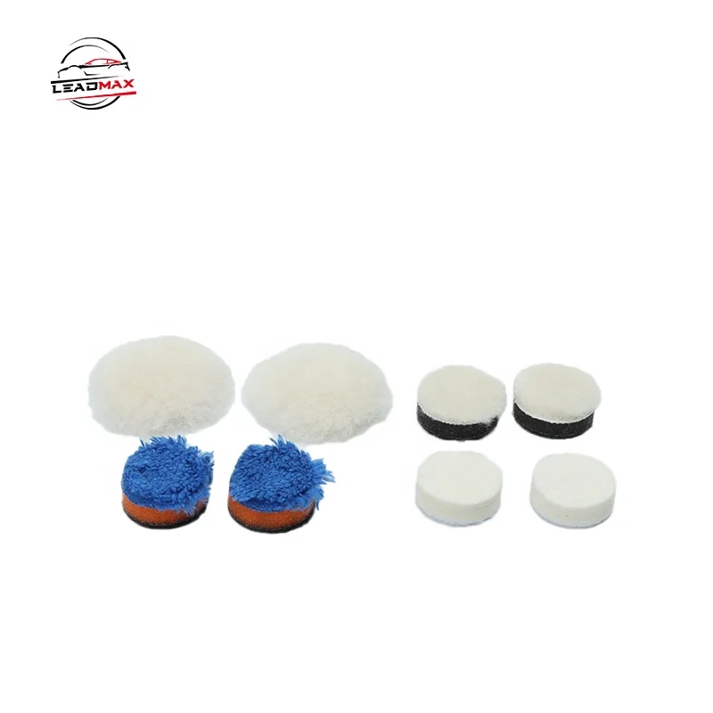 PYouo-Mini Polisher Pads, 50pcs Car Polisher 25mm Polishing Buffing Kit, 1 Inch Polishing Pad, Detail Polisher Wax Hand Tool, Waxing (Color : Yellow