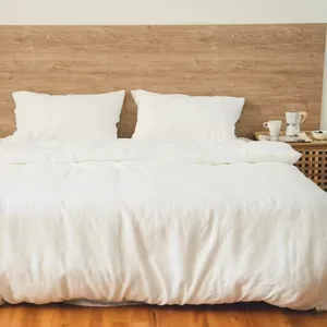 High-end Luxurious Comfortable Home Bedding Set - Bed Cover and Quilt in Blended Linen Material