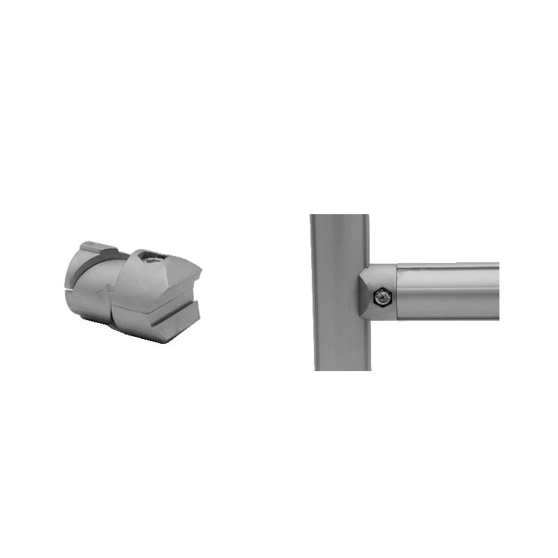 43mm Series Inner Direct Head Third Generation Lean Pipe Aluminum Alloy Precision Pipe Connector Profile Round Pipe Worktable