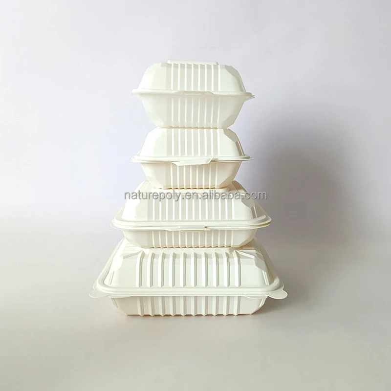 Eco Friendly Compostable Cpla Takeaway Microwavable Disposable 3