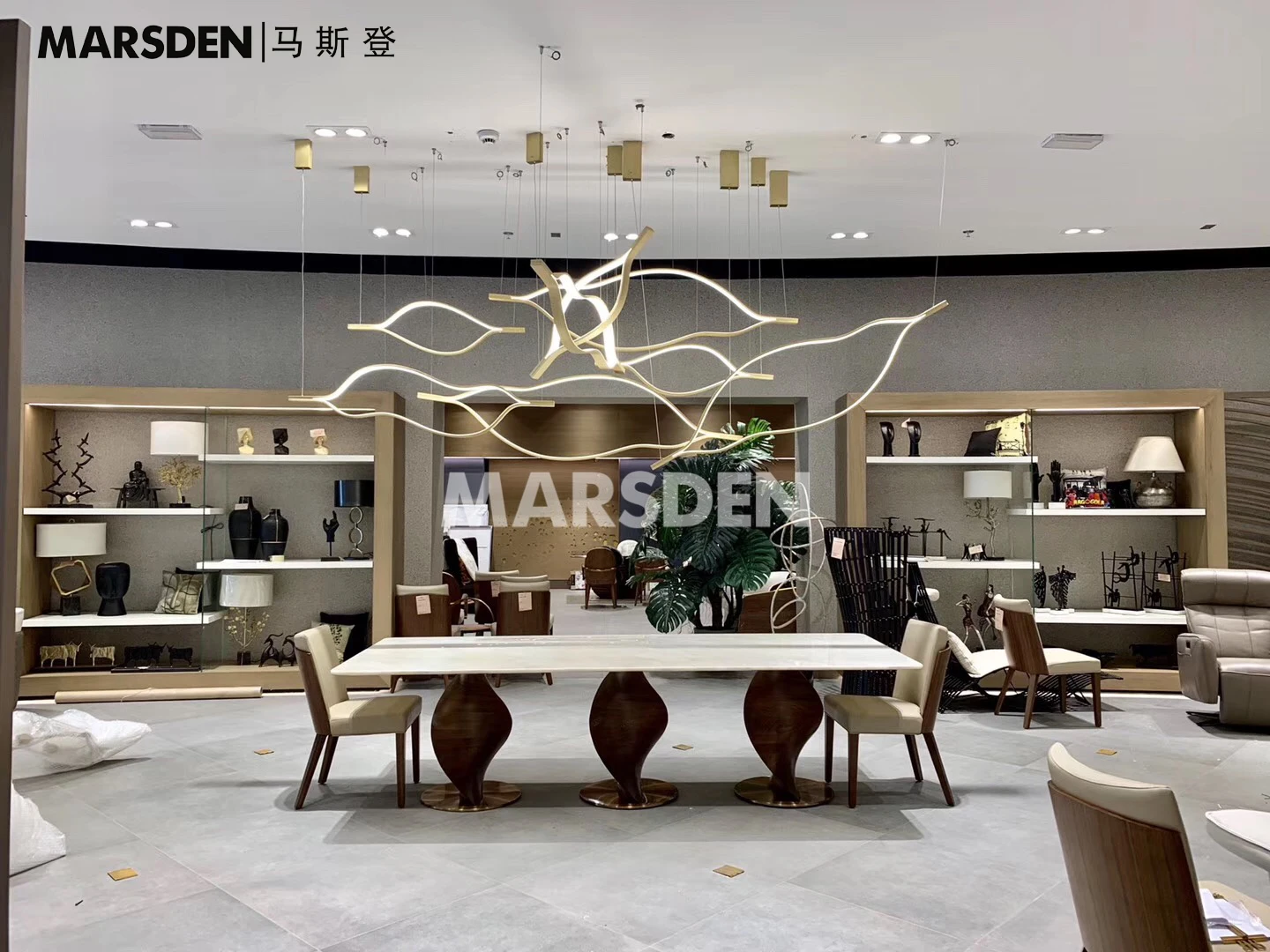 
Модный современный светодиодный подвесной светильник MARSDEN, декоративный подвесной светильник, большой подвесной светильник 