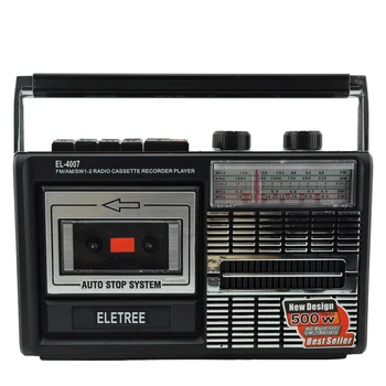 4007 Portable Tape Player Captures MP3 Audio Music via USB MP3 Converter 4-Band Personal Cassette Player Boombox Recorder