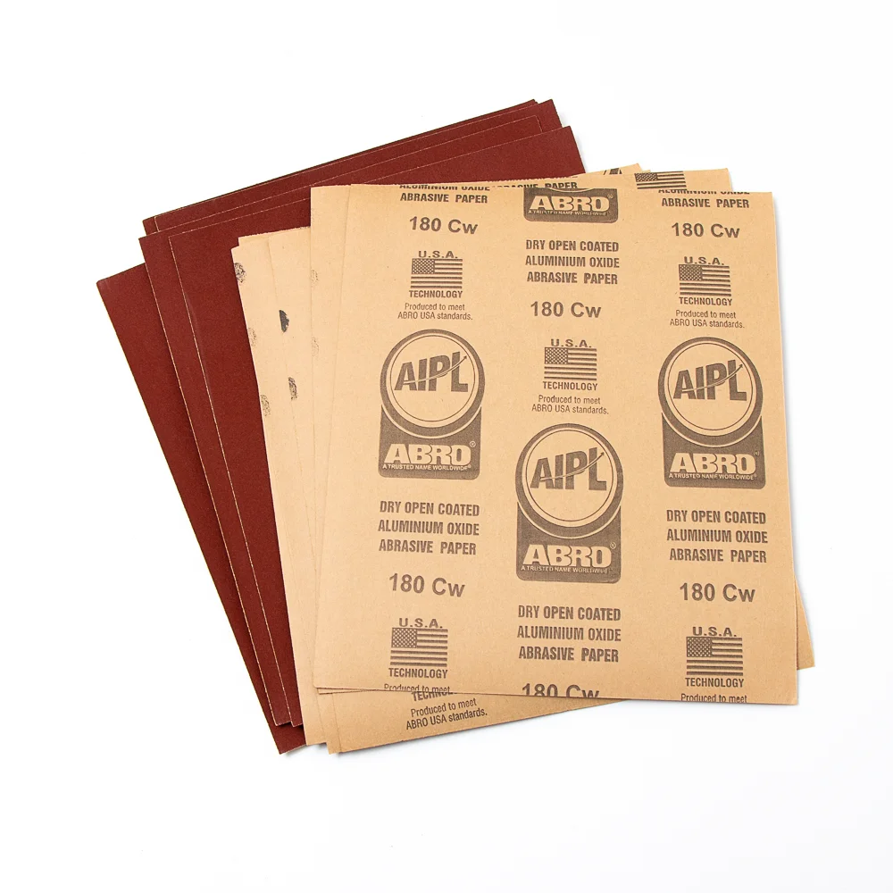 Abro Aipl Brand Dry Open Coated Aluminum Oxide Wooden Abrasive Paper Sandpaper Sheet Buy Dry