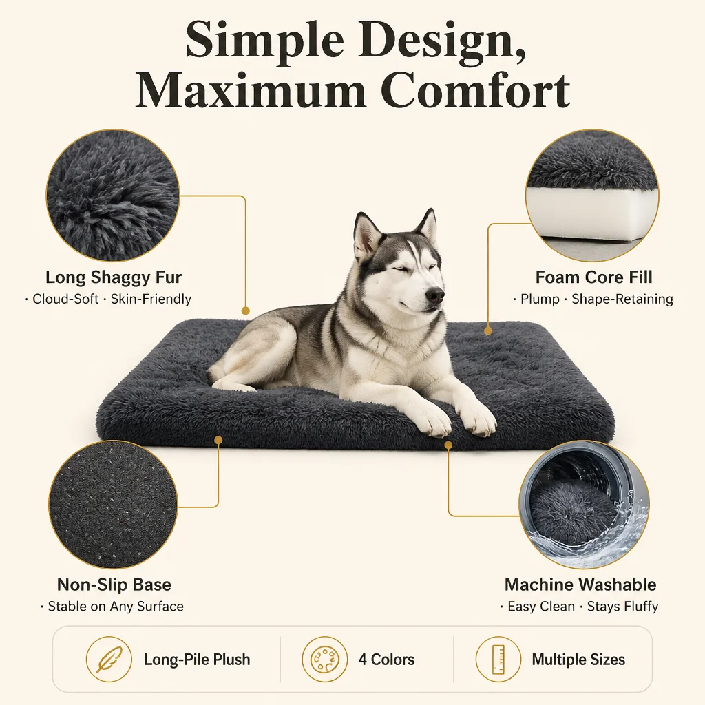 Long Pile Shaggy Faux Fur Dogs — Product details 5