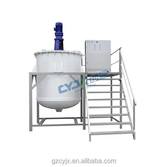 Промышленный химический косметический смеситель для жидкостей моющее средство разогреваемый смесительный реактор резервуар мешалка блендер в наличии по низкой
