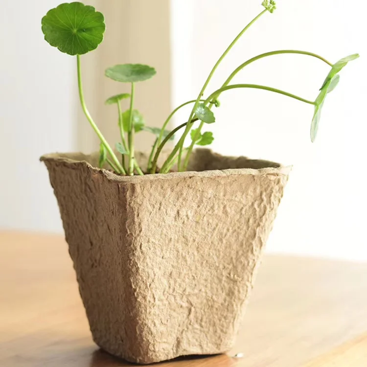 Садовый квадратный торф цветочный горшок биоразлагаемый бумажный для рассады растений