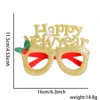 Stile dorato di felice anno nuovo, taglia unica