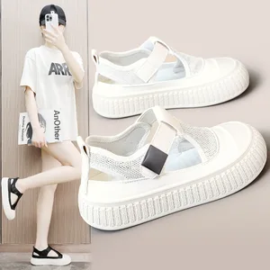 RD8207 New Style Wholesale High Appearance Level Sneakers Female Breathable Mesh Small White Casual Shoes