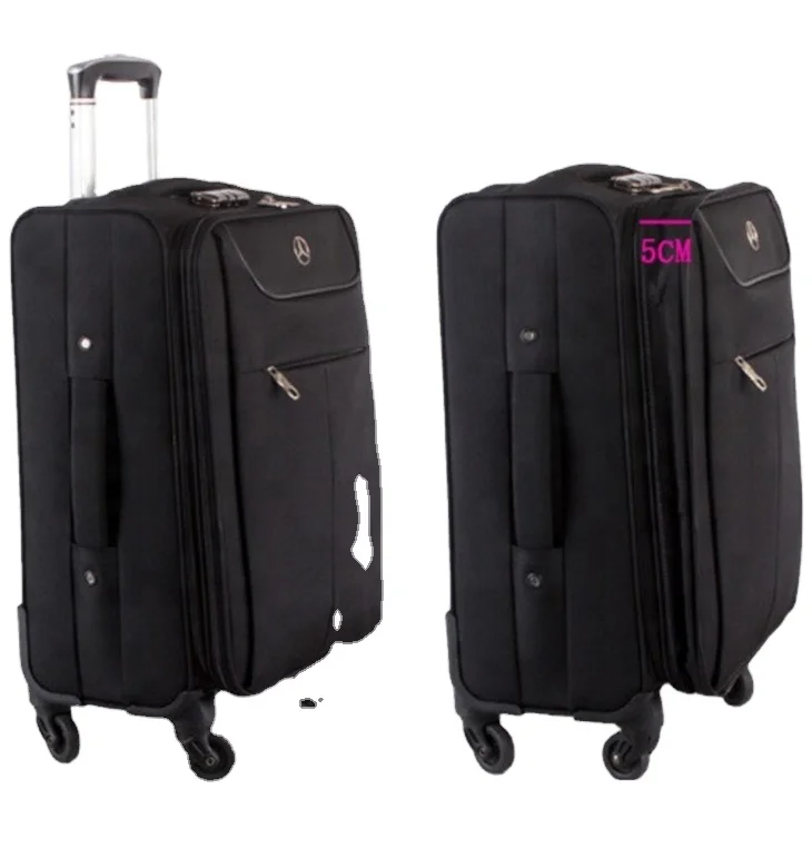 20" Softside Nylon Expandable Luggage With Tsa Lock 4 Spinner Wheel