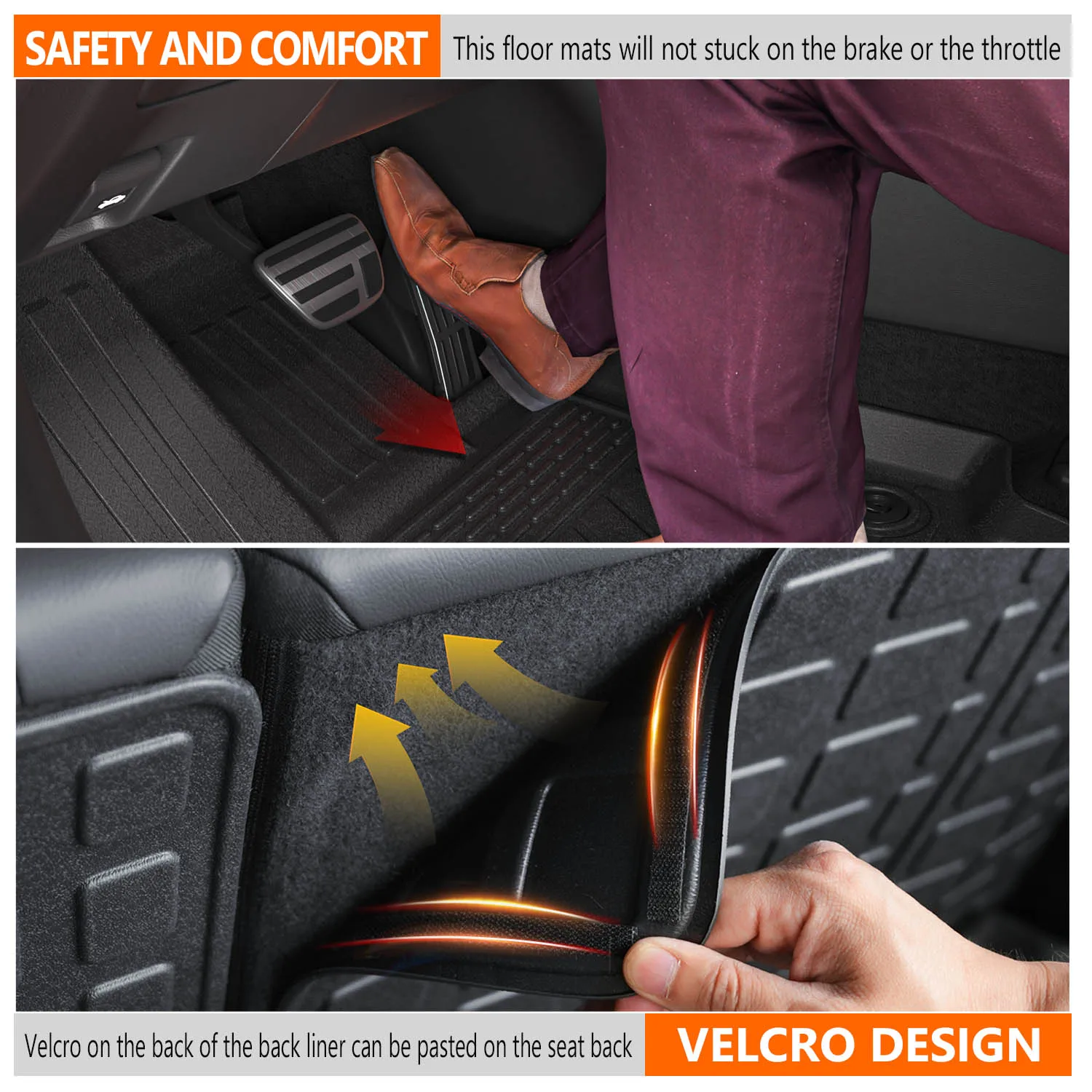 Rear Cargo Mat Rear Backrest Mat Floor Mat Compatible With 2023-2025 Lexus RX350 RX450H Durable TPE Floor Liner