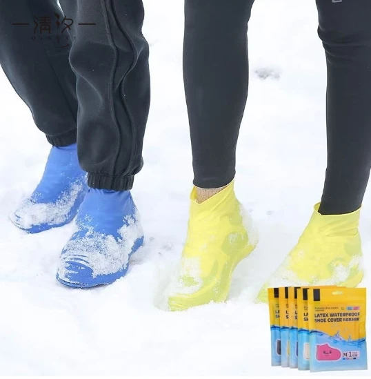 Snowproof Latex Waterproof Shoe Cover for Men and Women Waterproof