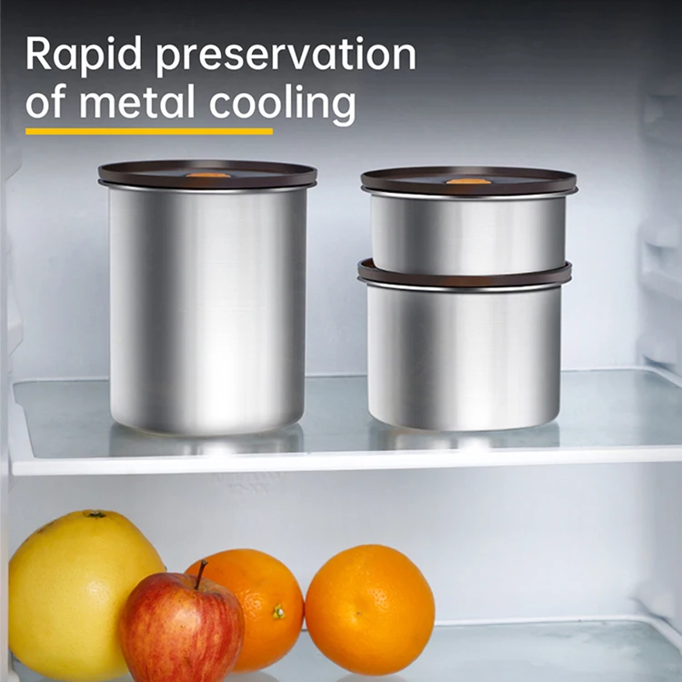 Stainless Steel Food Storage Containers Airtight Metal Food Containers