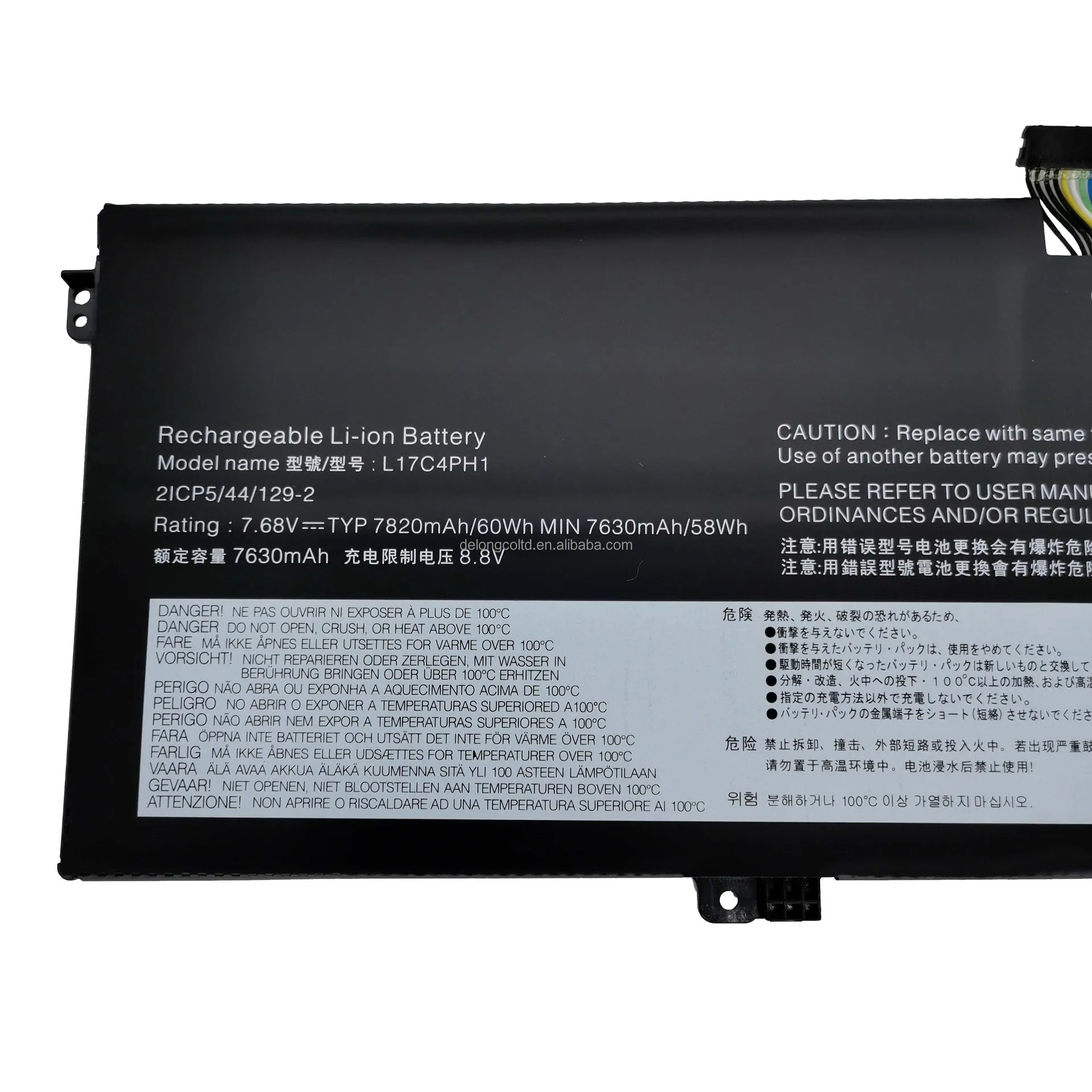 7.68v/60wh New Genuine L17c4ph1 Battery For Lenovo Yoga C930-13ikb-81eq ...