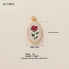 Rose Oval Charm