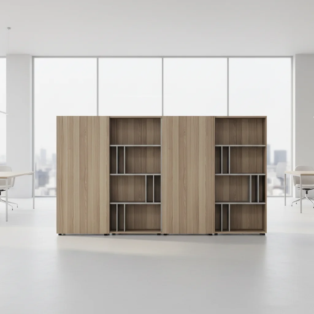 Contemporary Wooden Trim Design Luxury Adjustable File Cabinet and Office Storage System with Modern Filing Solutions 3
