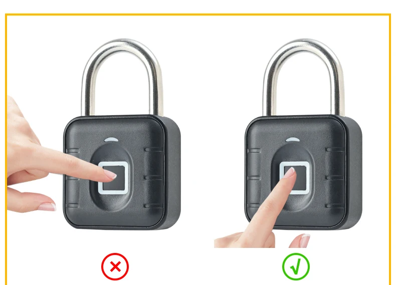 OEM Security Keyless Waterproof AntiTheft Intelligent Padlock Safety Electronic Smart Fingerprint Travel Hotel Locks Portable