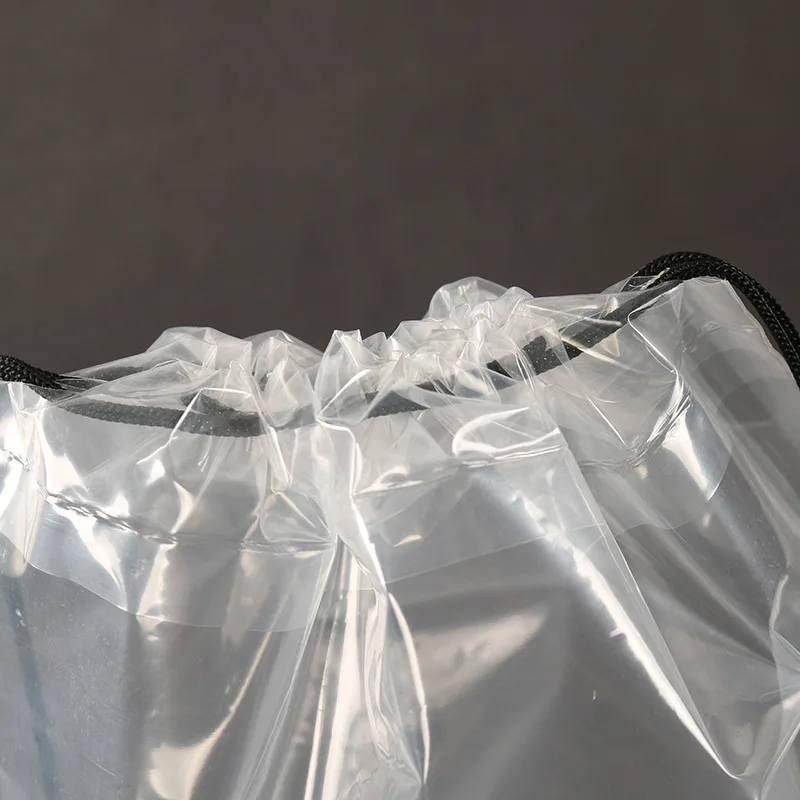 High Quality Disposable Plastic Drawstring Laundry Bag for Hotel Packaging String Storage Bag