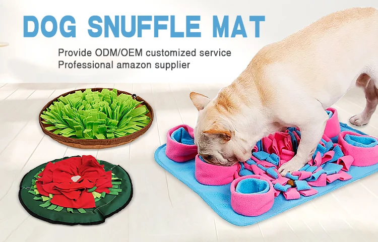 Top Selling Dog Puzzle Mat, Pet Mental Stimulation Toys Snuffle Treat Mat Slow Feeder Sniffing Pad Nosework Activity Blanket