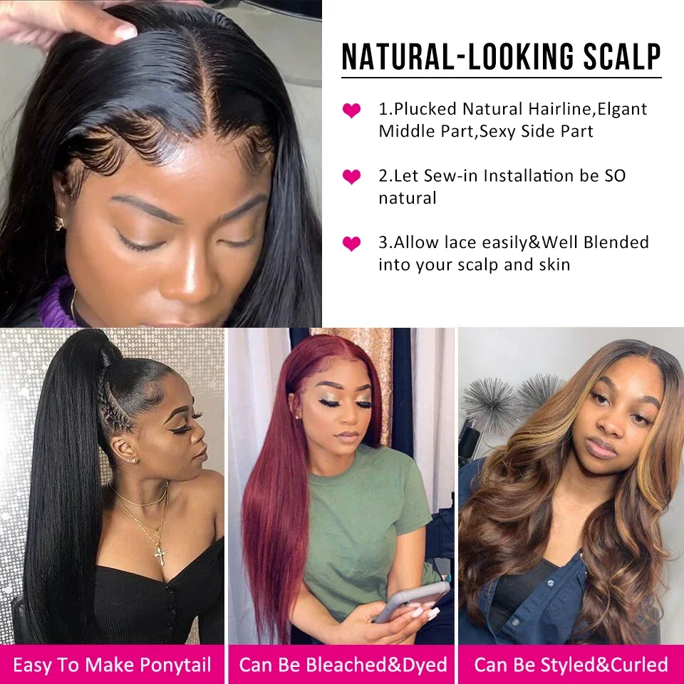 Dark Brown Peruvian Straight Human Hair Weave 3 Bundles with 4x4 Closure and Light Brown Hair Bundles with Closure_voghion.com