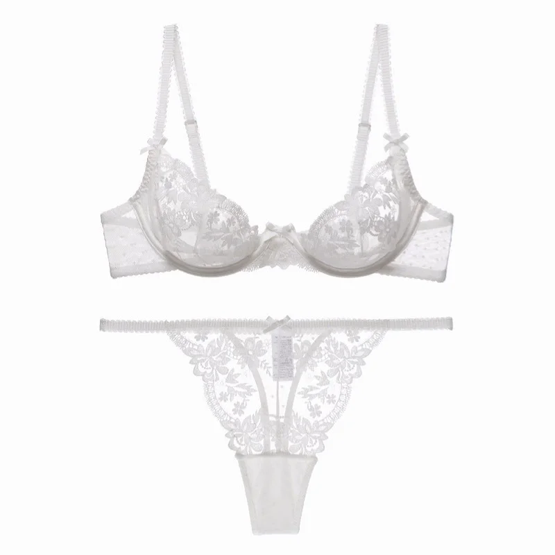 TY087BP black French lace set alternate view
