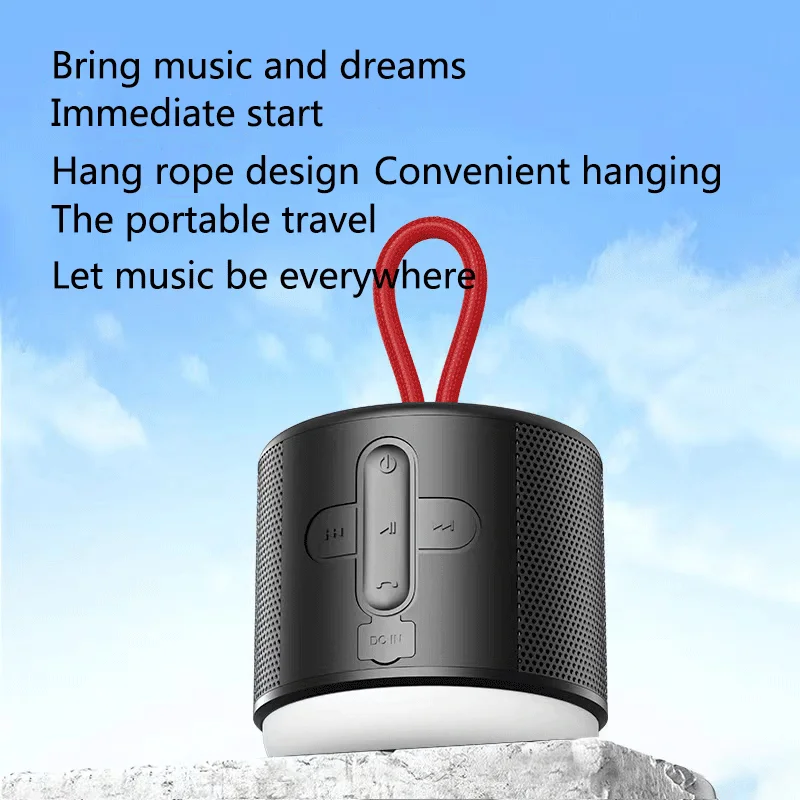 Беспроводной сабвуфер с объемным звуком водонепроницаемый портативный мини-динамик поддержкой tf-карты для