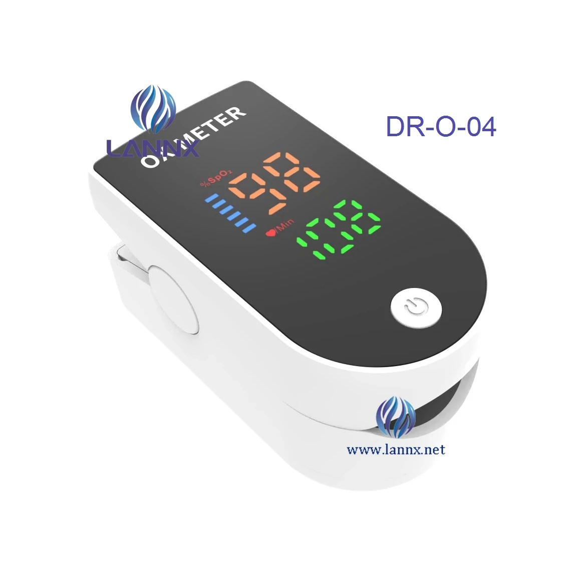 LANNX DR-O-04 Fingertip Oxmetros Blood Oxygen Monitar Oxymetr Human Animal Use Handheld Oxy Meter Instant Read Pulse Oksimetre