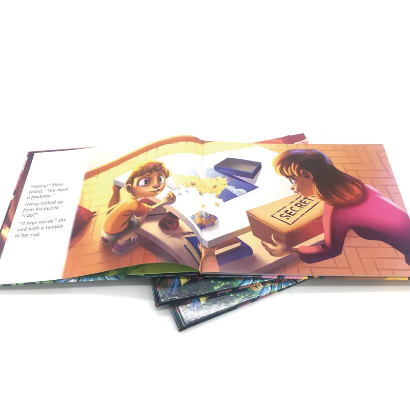 Пользовательская полноцветная печать в твердой обложке, детская доска для чтения рассказов на английском языке, детская книга