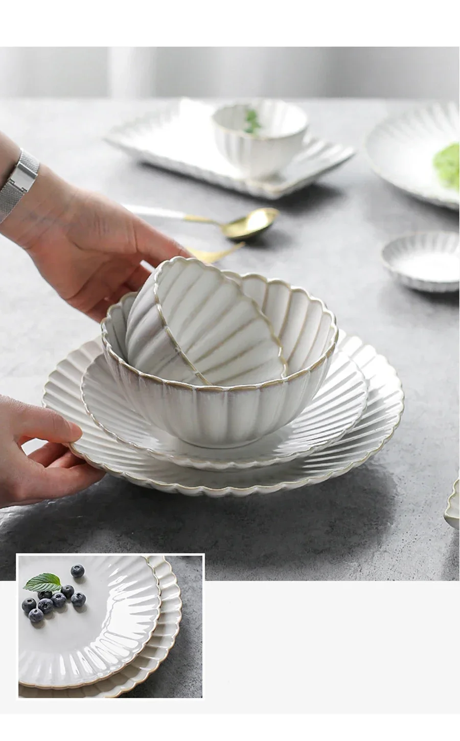 Manufacturer Custom Nordic Ceramic Dinner Plates  Elegant Ceramic Dinner Set Dinnerware Sets  Porcelain Tableware details