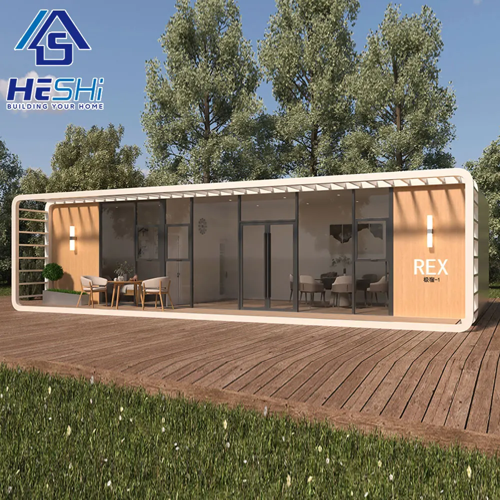 Cheap Prefab Popular Mini Apple Cabin House Quick Build Prefabricated Portable 20Ft 40Ft Office Pod Waterproof Container Home