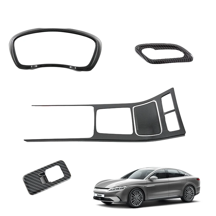 Seat Adjustment Button Car Dashboard Cover Gear Shift Panel Cover for BYD Han Accessories 2024