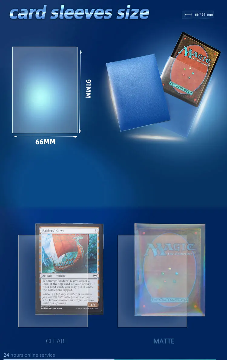 Trading Sand Card Sleeves Multicolor Custom Premium Mtg Dragon Matte