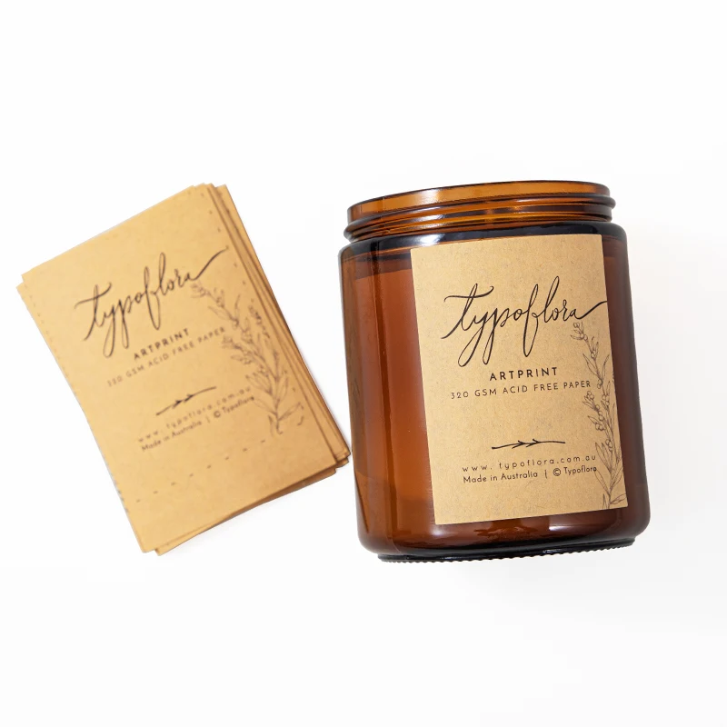 Custom Logo Vinyl Adhesive Candle Labels Stickers with Scratch-Off Feature for Promotion Exhibition & Grocery Use