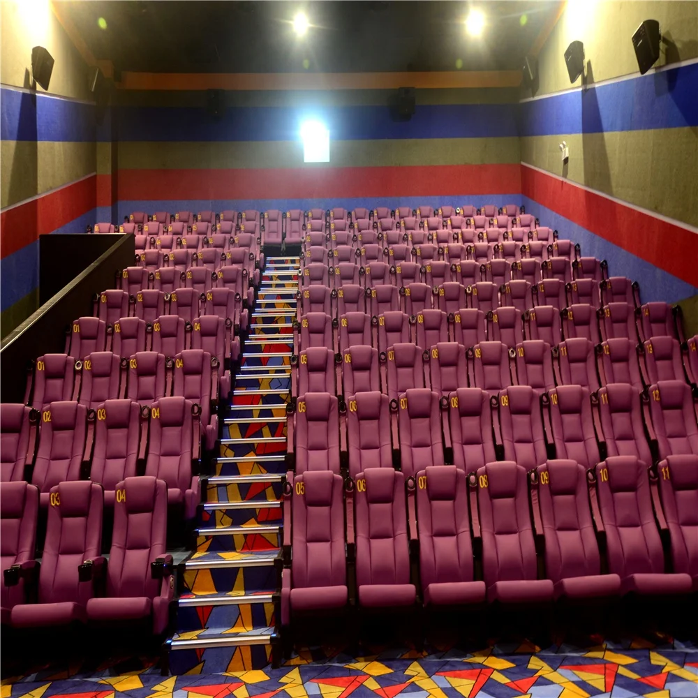 Vendita calda sedili cinema teatro pubblico per la vendita usato cinema  sedie con il supporto di tazza - Main Image