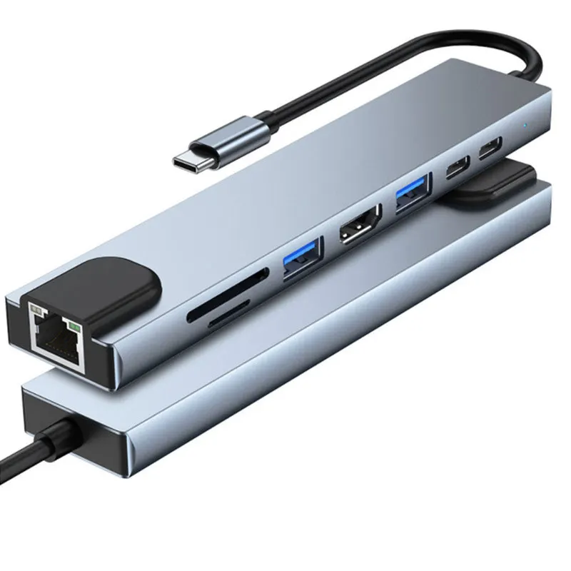 8-in-1 USB Hub with 4k Support, High Speed Data - Image 2