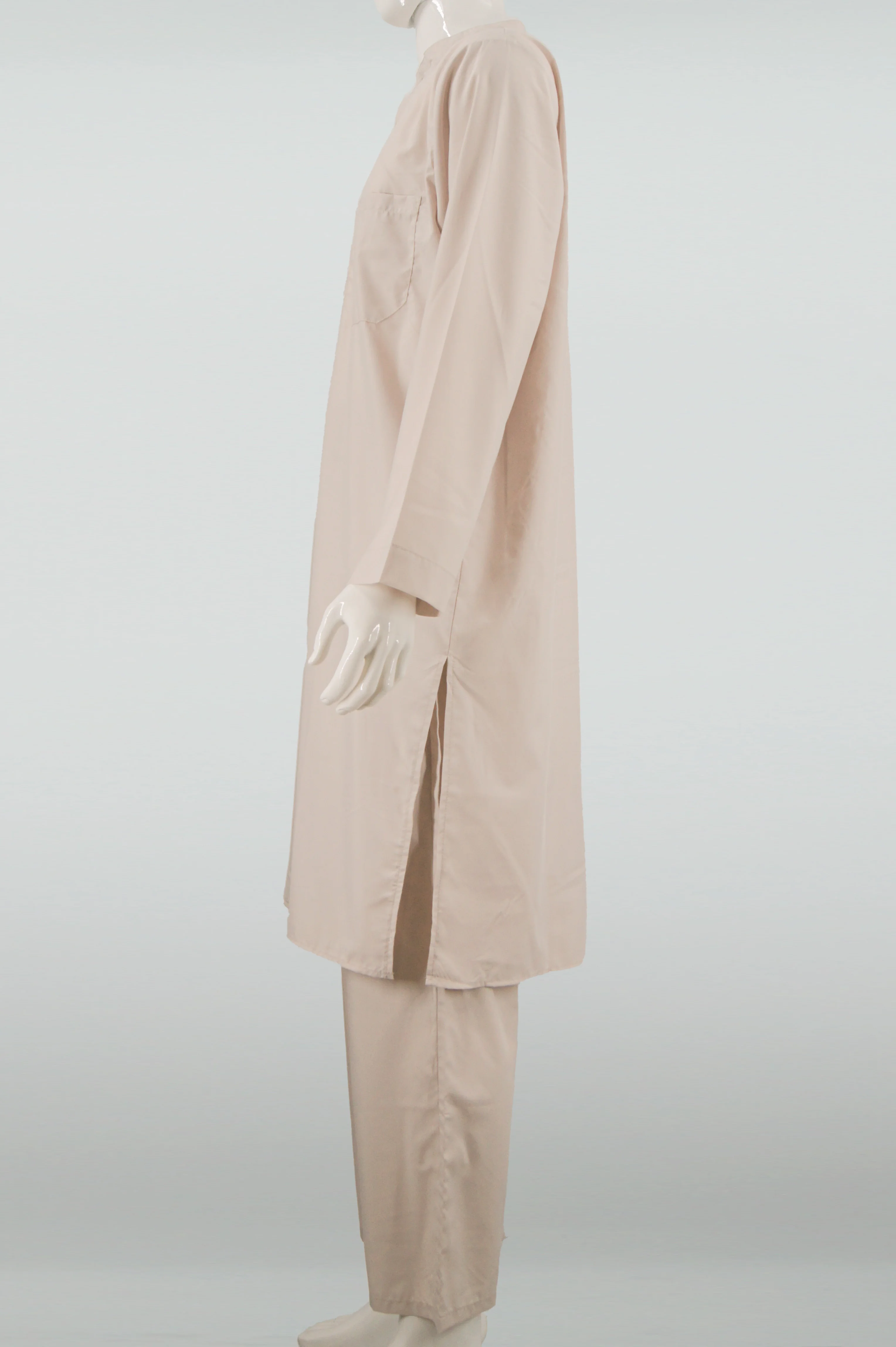 In Stock Middle East Robe Set for Men | Button Down Round Neck Thobe | Fast Shipping Hot Selling Islamic Wear