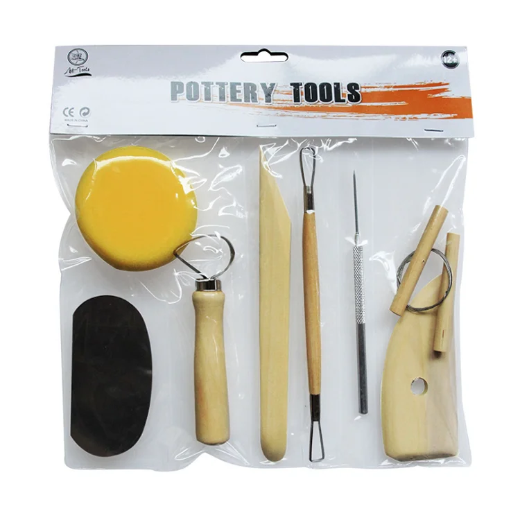 Xin Bowen Professional Pottery Sculpting Modeling Clay Tools Set 8 Pcs Polymer Clay Art Supplies