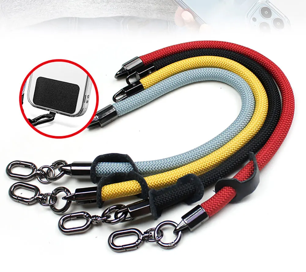 Phone Lanyard Mobile Chain Strap Rope Case Customized Adjuster Accessories Cell Pure Colour Simple Luxury Sjs040 Laudtec factory