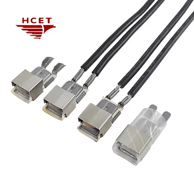 HCET 3MP Small Size Thermal Fuse Thermo Switch with PTC  with 4 to 10 Seconds Trip Time and 3 to 30A Current