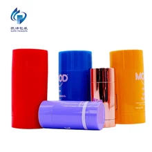 Wholesale Gel Soft Deodorant Container 15 20 30 50 65 75 85g Round Twist Up Deodorant Tube Bottom Filling Deodorant Stick