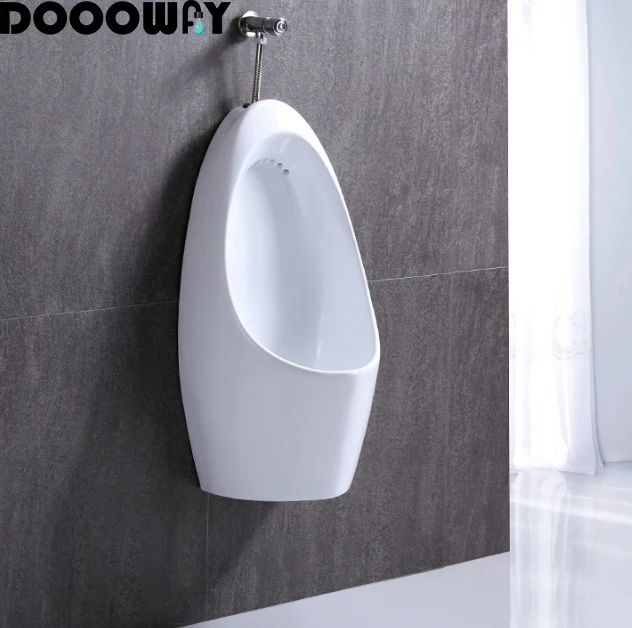 Chaozhou Hot sale Hôtel hommes WC blanc couleur mur Hung Urinoir avec presse  à main Fushusher nettoyage facile céramique urinoir - Chine Urinoir prix,  sanitaire de matériel