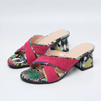 2024 Fashionable casual minimalist style new women's high heels floral sandals