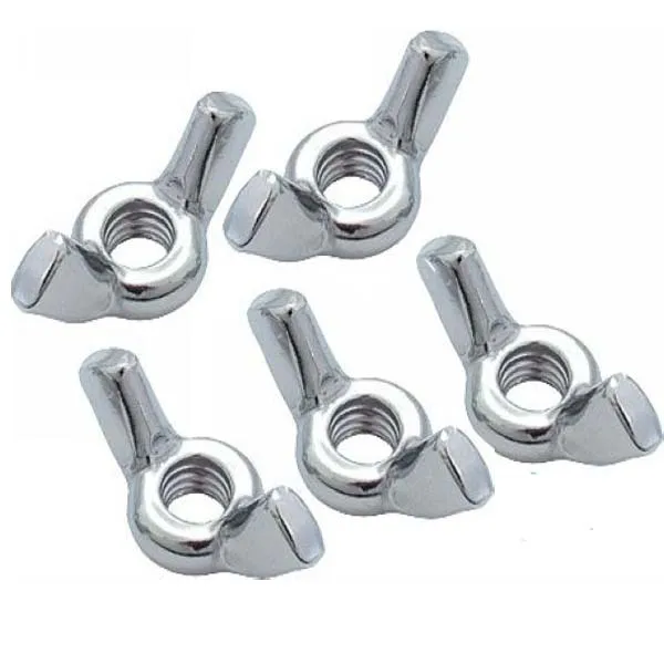 Wholesale Various specifications of butterfly nuts 304 Stainless steel Sheep horn shaped nut wing nuts